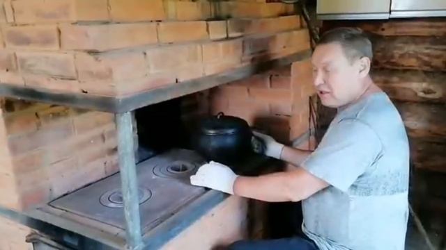 В РУССКОЙ ПЕЧИ готовим суп из баранины