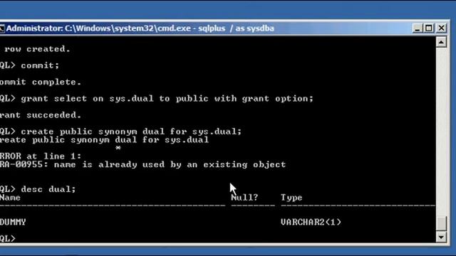 Oracle DBA Justin - How to re-create the special table dual in an Oracle database # 2 of 2 смотреть онлайн