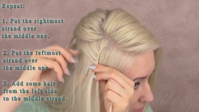Ladder braid tutorial Everyday school hairstyle for medium long hair Alltags frisuren mit zöpfen смотреть онлайн