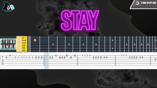 The Kid LAROI, Justin Bieber - STAY Guitar Tab Tutorial смотреть онлайн