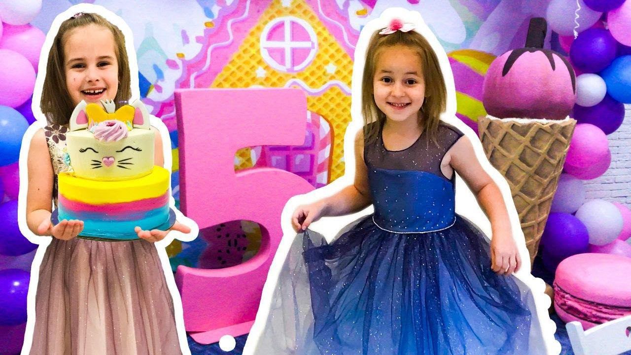 КЛАССНЫЙ День Рождения Юляшки 5 лет Отмечаем с друзьями в мире сладостей смотреть онлайн