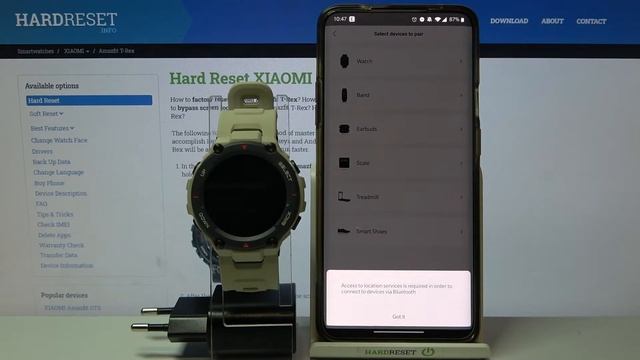 How To Pair XIAOMI Amazfit T-Rex With Phone Via Zapp App