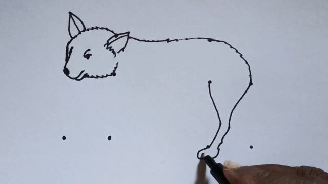 How To Draw Fox With Dots | Fox Drawing Easy Step By Step DrawingHow To Draw Fox With Dots | смотреть онлайн
