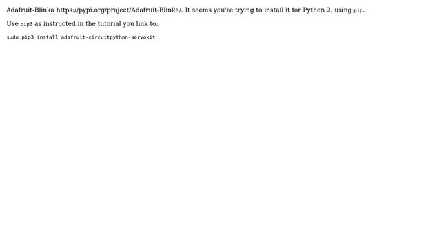 Raspberry Pi: AdaFruit ServoKit CircuitPython Blinka Library Installation Problem (2 Solutions!!) смотреть онлайн