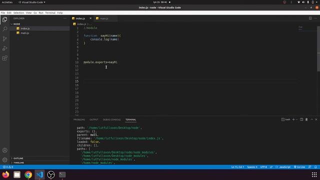 nodejs 3 dars Module haqida tushuncha смотреть онлайн