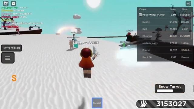 Roblox Christmas slap battle new how get badges snowball glove смотреть онлайн