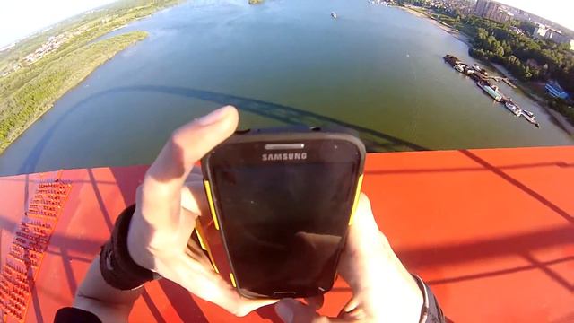 Прогулка по Бугринскому мосту GoPro Parkour