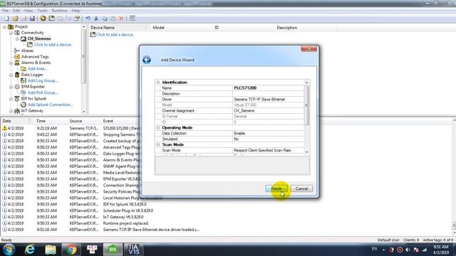 Connect Kepware OPC with PLC s7 1200 смотреть онлайн