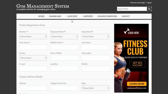 Gym Management System | Java JSP Servlet Project Tutorial | Java JSP CRUD Project смотреть онлайн