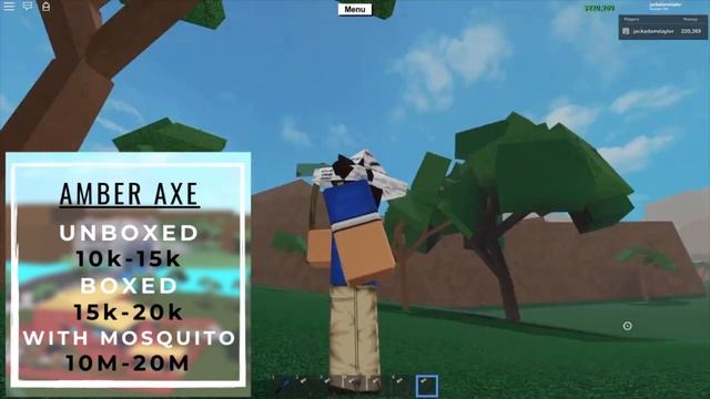 How Much ALL Axes are Worth in Lumber Tycoon 2... смотреть онлайн