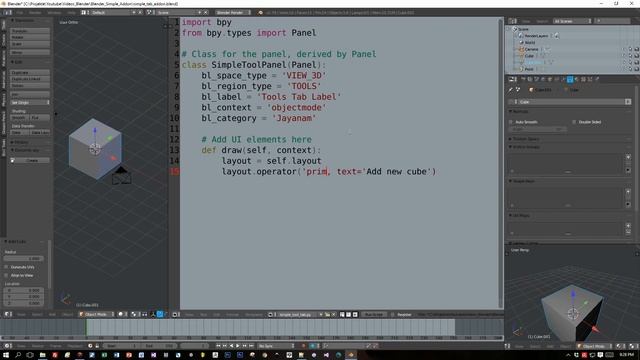 Blender Addons with Python Tutorial смотреть онлайн