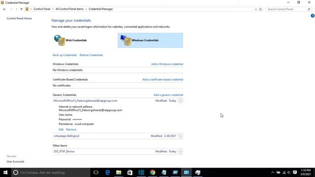 Find the stored passwords in windows and then Edit or Remove them. смотреть онлайн