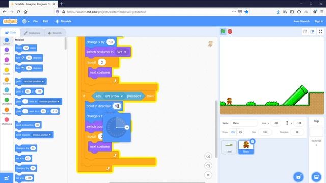 How To Make Super Mario Platformer Game In Scratch (Part 1) | Scratch Tutorial смотреть онлайн