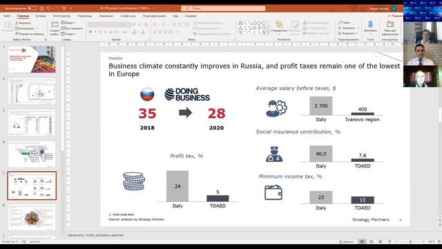 Webinar dedicato agli investimenti italiani смотреть онлайн
