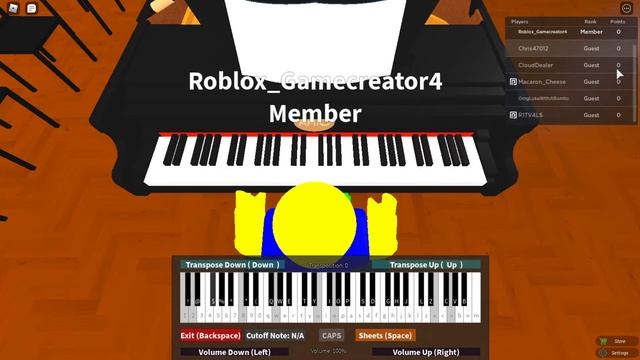Playing Rick Roll On Roblox Piano смотреть онлайн