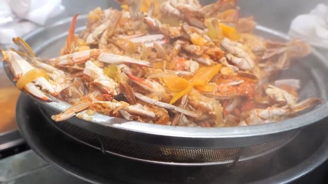 Shrimp Bisque Pasta with Crab and Clam Sauce - Korean Western Restaurant смотреть онлайн