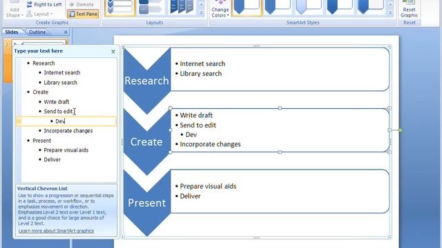Office 2007 Demo: Create a chevron list смотреть онлайн