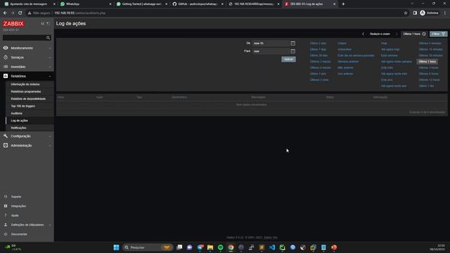 Passo a Passo Notificações com Gráficos do Zabbix Via WhatsApp API Gratuita (BEE 2023) смотреть онлайн