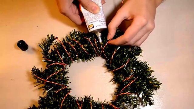 Новогодний DIY от Лили//Делаем рождественский венок смотреть онлайн
