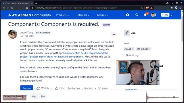 GetAnswers - Cannot create Jira issue? components is required смотреть онлайн