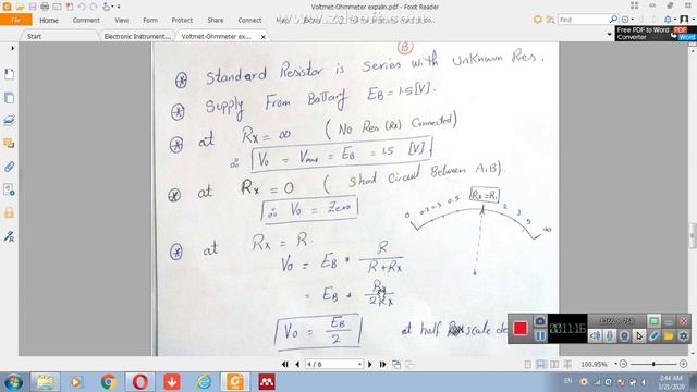 video 3 (Examples - series - shunt) Ohmmeter смотреть онлайн