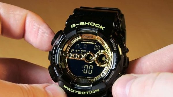 Обзор и настройка часов Casio G-Shock GD-100GB-1E [3263]