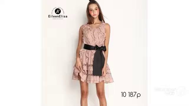 Одежда с AliExpress - бежевое легкое платье смотреть онлайн