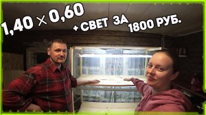 Крепкий и большой СТЕЛЛАЖ  с освещением для рассады своими руками. [Жизнь в деревне]