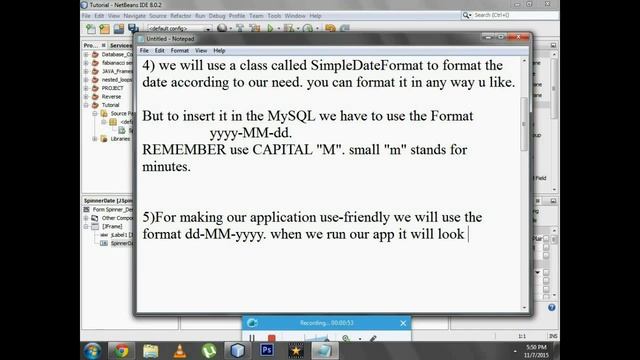 Inserting Date into MySQL using jSpinner смотреть онлайн
