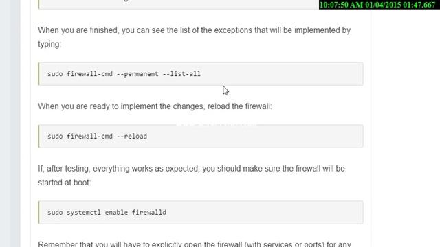 CentOS 7 Firewall Configuration смотреть онлайн