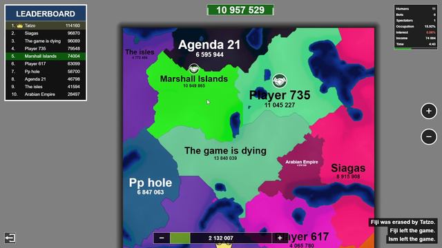 Battle Royale Free For All Psychological Warfare Strategy! Territory Games io - Territorial IO смотреть онлайн