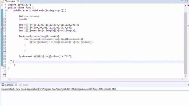 JAVA HINDI TUTORIAL-30 | Multidimensional Array. Part-II смотреть онлайн