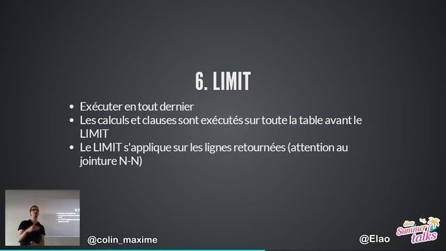 Elao Summer Talk - Mieux utiliser SQL et Doctrine, par Maxime Colin смотреть онлайн