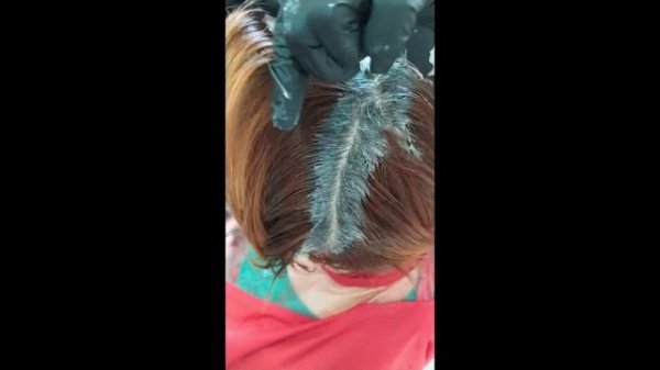 Окрашивание седины. ТМ OLLIN Professional.