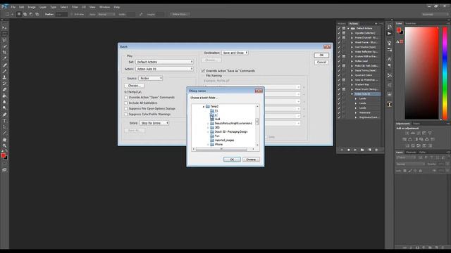 Photoshop Batch Пакетная обработка смотреть онлайн