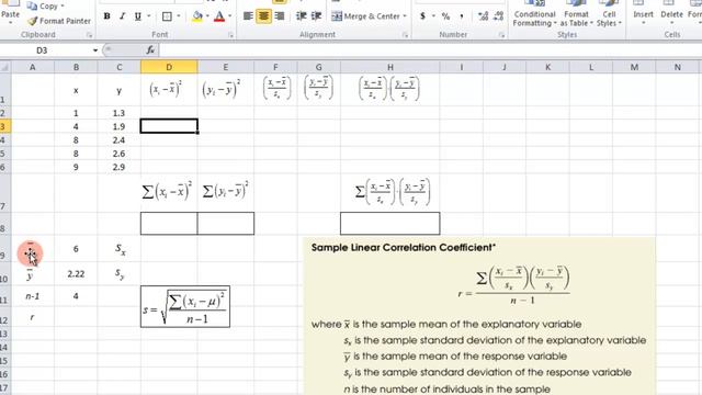 Scatter Plot and Correlation Coefficient - EXCEL смотреть онлайн