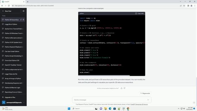 Python How to plot these 3d lines as an isosurface смотреть онлайн