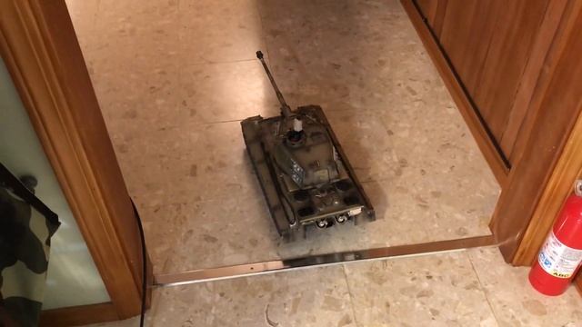 1/16 RC Girls Und Panzer Erika's King Tiger Heng Long Conversion Test Run