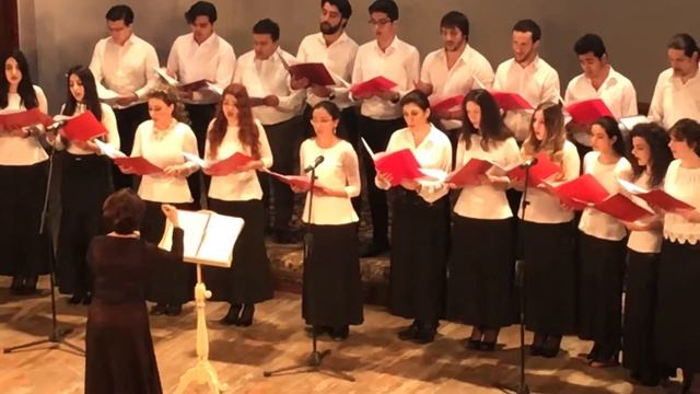 Радуются вси ангели. Рождество 2018. Хор храма Михаила Архангела город Баку смотреть онлайн
