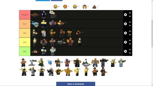 Я СДЕЛАЛ СВОЙ TIERLIST ИЗ БАШЕН TOWER DEFENSE SIMULATOR / TIERLIST TOWER DEFENSE SIMULATOR