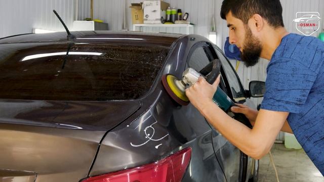 Hyundai Solaris стапельные работы и окрас под толщиномер. #ремонтавто #покраскаавто #hyundaisolaris