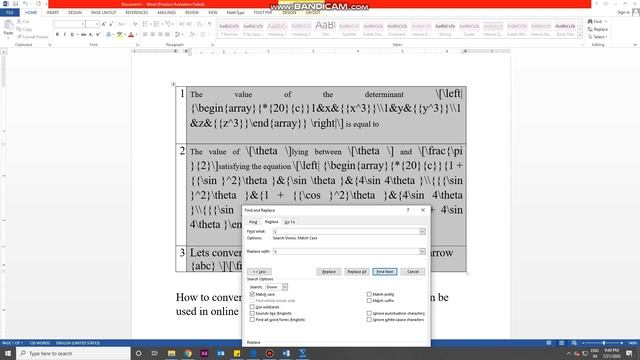 How to convert all mathtype (math equation)equation into latex in ms word смотреть онлайн