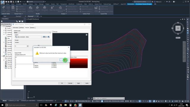 #9-Mapa de declividade no Autocad Civil 3D 2020 смотреть онлайн
