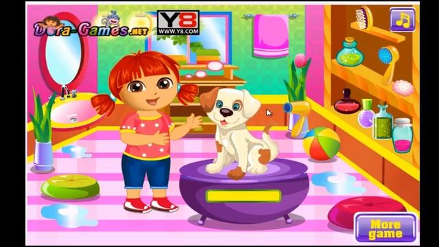 Dora Puppy Caring Cartoon Video Game For Kids смотреть онлайн