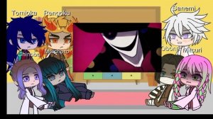 "Реакция хашира на крипипасту" 2ч❤