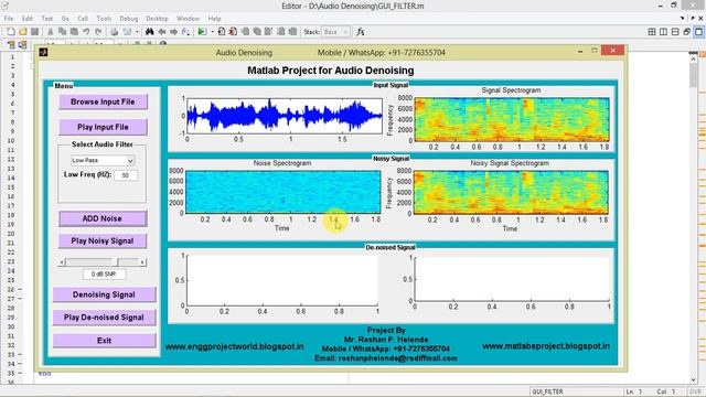 Audio Noise Removal using Matlab Project Source Code - Final Year Project - IEEE Based Project смотреть онлайн