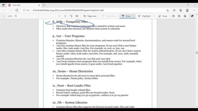 Linux Directory Structure смотреть онлайн