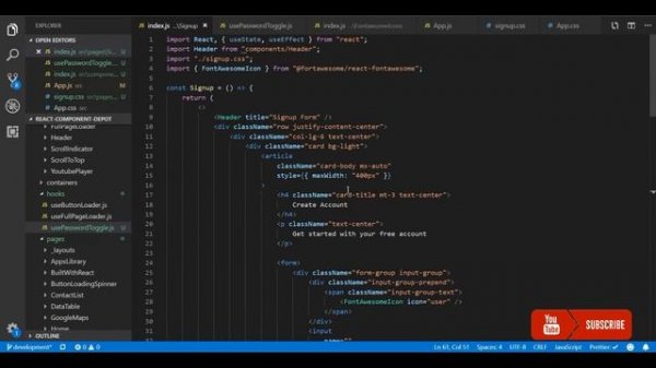 Practical React Hooks #2: Toggle password hook in reactjs | Show/hide password using hook