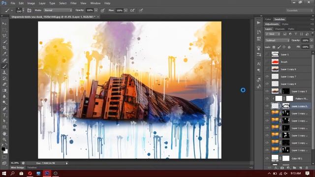 How To Make a Paint Splash Effect In Adobe Photoshop | Salman's Graphic смотреть онлайн