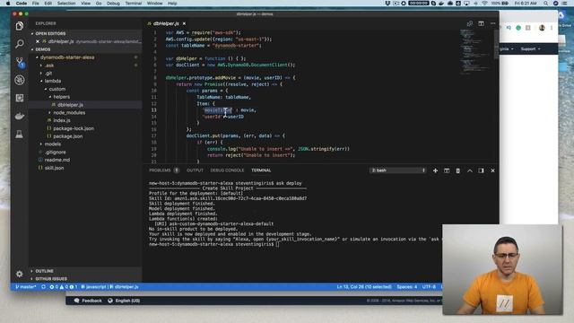 Using DynamoDB in custom Alexa Skills - Dabble Lab #89 смотреть онлайн